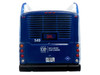 New Flyer Xcelsior XN40 Transit Bus Delta Air Lines 100th Anniversary Blue and White with Graphics The Bus & Motorcoach Collection Limited Edition 1/87 (HO) Scale Diecast Model by Iconic Replicas 87-0679