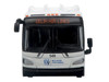 New Flyer Xcelsior XN40 Transit Bus Delta Air Lines 100th Anniversary Blue and White with Graphics The Bus & Motorcoach Collection Limited Edition 1/87 (HO) Scale Diecast Model by Iconic Replicas 87-0679
