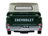 1965 Chevrolet C10 Stepside Pickup Truck Dark Green with Ivory Top 1/87 (HO) Scale Diecast Model Car Oxford Diecast 87CP65008