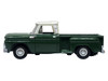 1965 Chevrolet C10 Stepside Pickup Truck Dark Green with Ivory Top 1/87 (HO) Scale Diecast Model Car Oxford Diecast 87CP65008