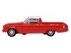 1960 Ford Falcon Ranchero Monte Carlo Red with Corinthian White Top 1/87 (HO) Scale Diecast Model Car Oxford Diecast 87FA60001