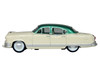 1953 Kaiser Manhattan Stardust Ivory with Jade Green Metallic Top 1/87 (HO) Scale Diecast Model Car Oxford Diecast 87KM53001