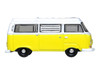 Volkswagen T2 Bay Window Camper Van Saturn Yellow and White 1/148 (N) Scale Diecast Model Car Oxford Diecast NVW016