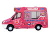 Whitby Mondial Ice Cream Van Tonibell Pink with Graphics 1/76 (OO) Scale Diecast Model Car Oxford Diecast NWM009