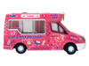 Whitby Mondial Ice Cream Van Tonibell Pink with Graphics 1/76 (OO) Scale Diecast Model Car Oxford Diecast NWM009