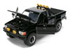 1985 Toyota SR5 Pickup Truck Black with Marty's Skateboard Back to the Future 1985 Movie Hollywood Rides Series 1/24 Diecast Model Car Jada 36479
