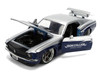 1970 Ford Mustang Boss 429 Iron Stallion Speed Shop Silver and Dark Blue Metallic Bigtime Muscle Series 1/24 Diecast Model Car Jada 36639