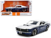 1970 Ford Mustang Boss 429 Iron Stallion Speed Shop Silver and Dark Blue Metallic Bigtime Muscle Series 1/24 Diecast Model Car Jada 36639