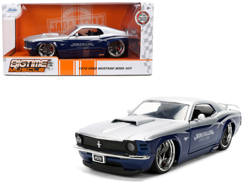 1970 Ford Mustang Boss 429 Iron Stallion Speed Shop Silver and
