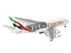 Airbus A380-800 Commercial Aircraft Emirates Airlines - Wimbledon Official Partner A6-EOE White with Graphics 1/500 Diecast Model Airplane Herpa HE538664