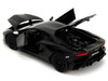 Shaw's Lamborghini Aventador Matt Black Furious 7 2015 Movie Fast & Furious Series 1/24 Diecast Car Model Jada 36152-25TH