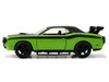 Letty's Dodge Challenger SRT8 Green with Matt Black Top and Hood and Black Stripes Furious 7 2015 Movie Fast & Furious 25th Anniversary Series 1/32 Diecast Car Model Jada 97140-25TH