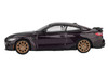 BMW M4 M-Performance Daytona Violet Metallic with Carbon Top Limited Edition 1/64 Diecast Model Car Mini GT MGT01112