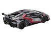 Lamborghini Huracan GT LB-WORKS RONIN Gray Metallic with Black and Red Graphics 1/64 Diecast Model Car Mini GT MGT01177