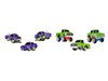 1969 Pontiac GTO Purple Metallic and 1967 Chevrolet C10 Pickup Truck Green Metallic Custom Shop 2 Car Set Diecast Model Cars CarTuned 541769-XX3
