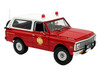 1972 Chevrolet Blazer K/5 The Chief - Winder Fire Department Georgia Battalion 1 Red with White Top Limited Edition to 246 pieces Worldwide 1/18 Diecast Model Car ACME A1807717