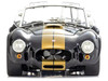 Shelby Cobra 427 S/C Black with Gold Stripes 1/18 Diecast Model Car Kyosho KS08048BKG