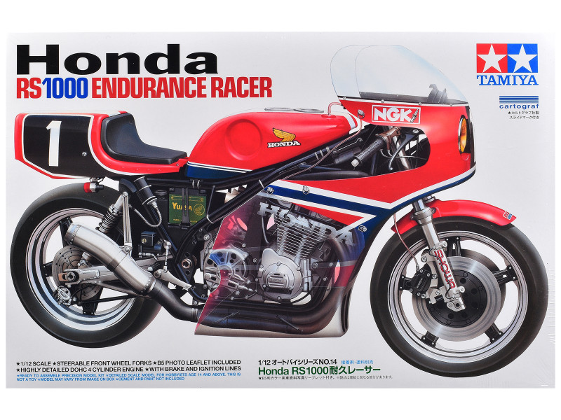 Model Kit Honda RS1000 Endurance Racer Motorcycle 1/12 Scale Model Tamiya TAM-14014