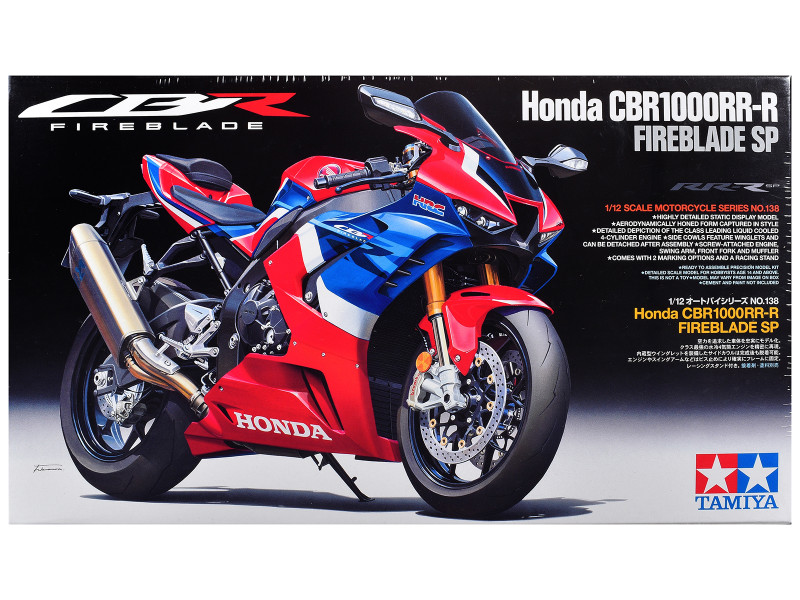 Model Kit Honda CBR1000RR R Fireblade SP Motorcycle 1/12 Scale Model Tamiya TAM-14138
