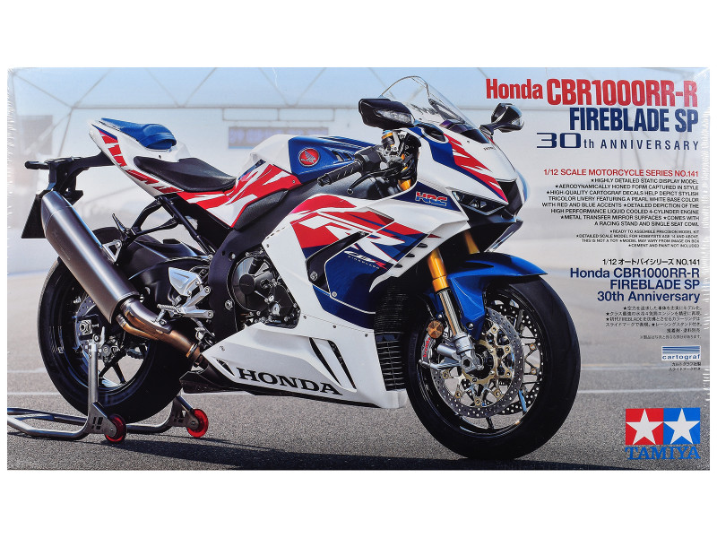 Model Kit Honda CBR1000RR R Fireblade SP 30th Anniversary Motorcycle 1/12 Scale Model Tamiya TAM-14141