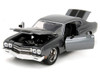 1970 Chevrolet Chevelle SS Gray Metallic with Black Stripes Fast & Furious 2009 Movie Fast & Furious 25th Anniversary Series 1/24 Diecast Model Car Jada 34923-25TH