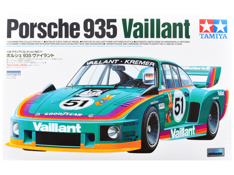 Model Kit Porsche 935 Vaillant-Kremer 1/24 Scale Model Tamiya TAM-20071