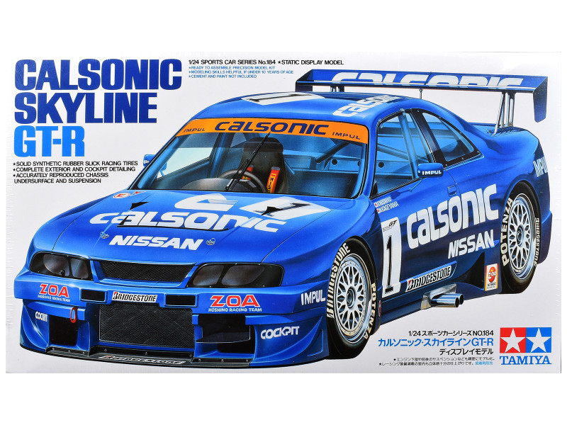 Model Kit Nissan Skyline GT-R Calsonic 1/24 Scale Model Tamiya TAM-24184