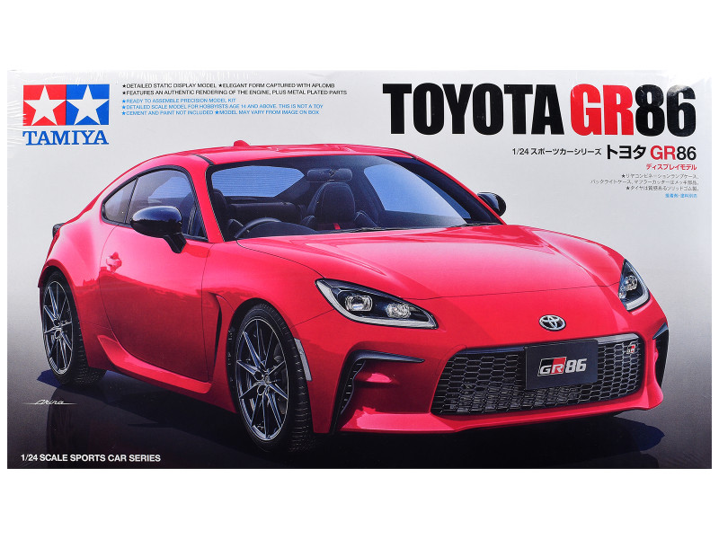 Model Kit Toyota GR86 1/24 Scale Model Tamiya TAM-24361