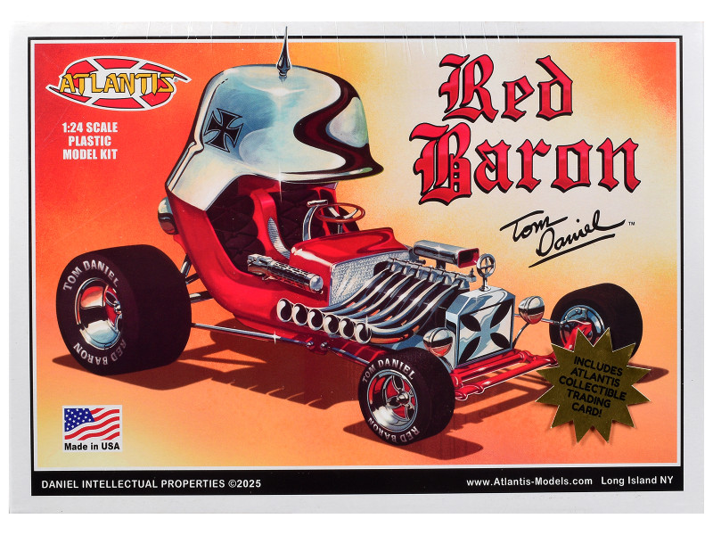 Skill 2 Model Kit Tom Daniel s Red Baron Show Rod 1/24 Scale Model Atlantis ALM-6740