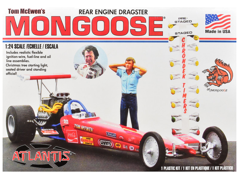 Skill 2 Model Kit Tom McEwen s Mongoose Rear Engine Dragster 1/24