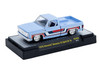 1976 Chevrolet Silverado Bonanza-10 Pickup Truck Spirit of '76 Light Blue with Red White and Blue Graphics Limited Edition to 11770 pieces Worldwide 1/64 Diecast Model Car M2 Machines 31500-MJS99