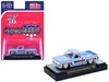1976 Chevrolet Silverado Bonanza-10 Pickup Truck Spirit of '76 Light Blue with Red White and Blue Graphics Limited Edition to 11770 pieces Worldwide 1/64 Diecast Model Car M2 Machines 31500-MJS99