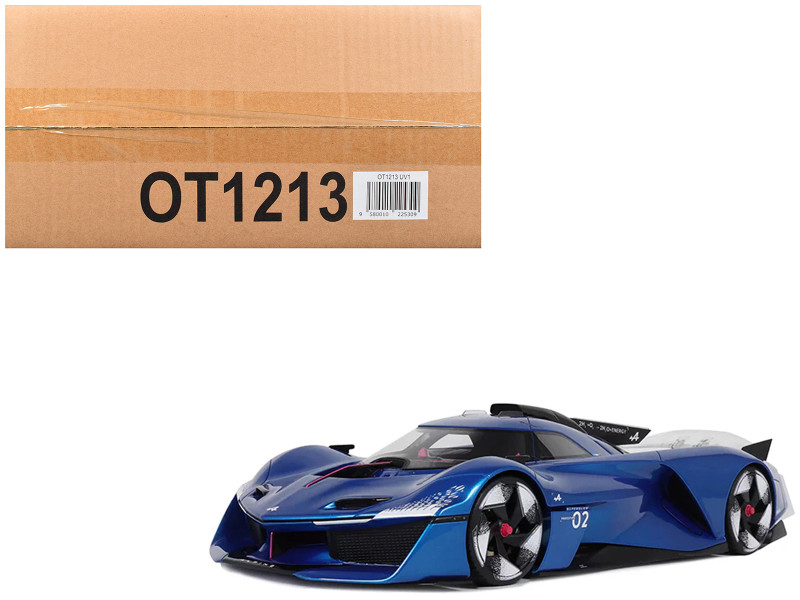 2024 Alpine Alpenglow HY6 Concept Car Specular Blue Metallic 1/18 Model Car Otto Mobile OT1213