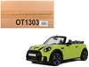 2021 Mini JCW Cabrio Zesty Yellow with Black Stripes 1/18 Model Car Otto Mobile OT1303