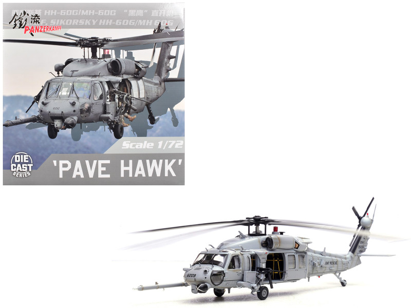 Sikorsky HH 60G Pave Hawk Helicopter 89 26209 33rd RQS Kadena Air Base Japan 2012 United States Air Force 1/72 Diecast Model Panzerkampf 14058PB