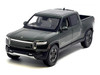Rivian R1T Pickup Truck Dark Green Metallic with Sunroof Special Edition Series 1/18 Diecast Model Car Maisto 31466GRN