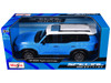 2024 Toyota Land Cruiser Blue with White Top Special Edition Series 1/24 Diecast Model Car Maisto 32924BL