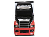 IndyCar Hauler Black and Red with Graphics 1/64 Diecast Model Car IXO Models IND64050