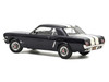 1965 Ford Mustang Hardtop Coupe Nightmist Blue Metallic with White Stripes 1/18 Diecast Model Car Norev 182805