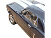 1965 Ford Mustang Hardtop Coupe Nightmist Blue Metallic with White Stripes 1/18 Diecast Model Car Norev 182805