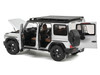 2024 Mercedes-Benz G-Class Professional Iridium Silver Metallic with Black Top and Roof Rack 1/18 Diecast Model Car Norev 183030