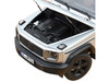 2024 Mercedes-Benz G-Class Professional Iridium Silver Metallic with Black Top and Roof Rack 1/18 Diecast Model Car Norev 183030