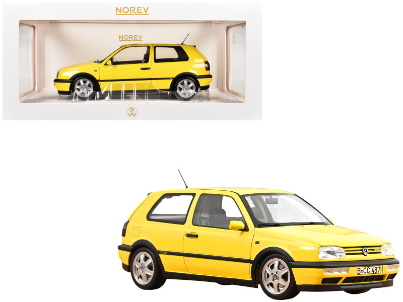 1994 Volkswagen Golf GTI Color Concept Yellow 1/18 Diecast Model Car Norev 188507