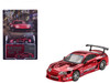 Toyota Supra A80 Top Secret GT-300 RHD Right Hand Drive Red Chrome Limited Edition 1/64 Die Cast Model Car Mini GT MGT01132