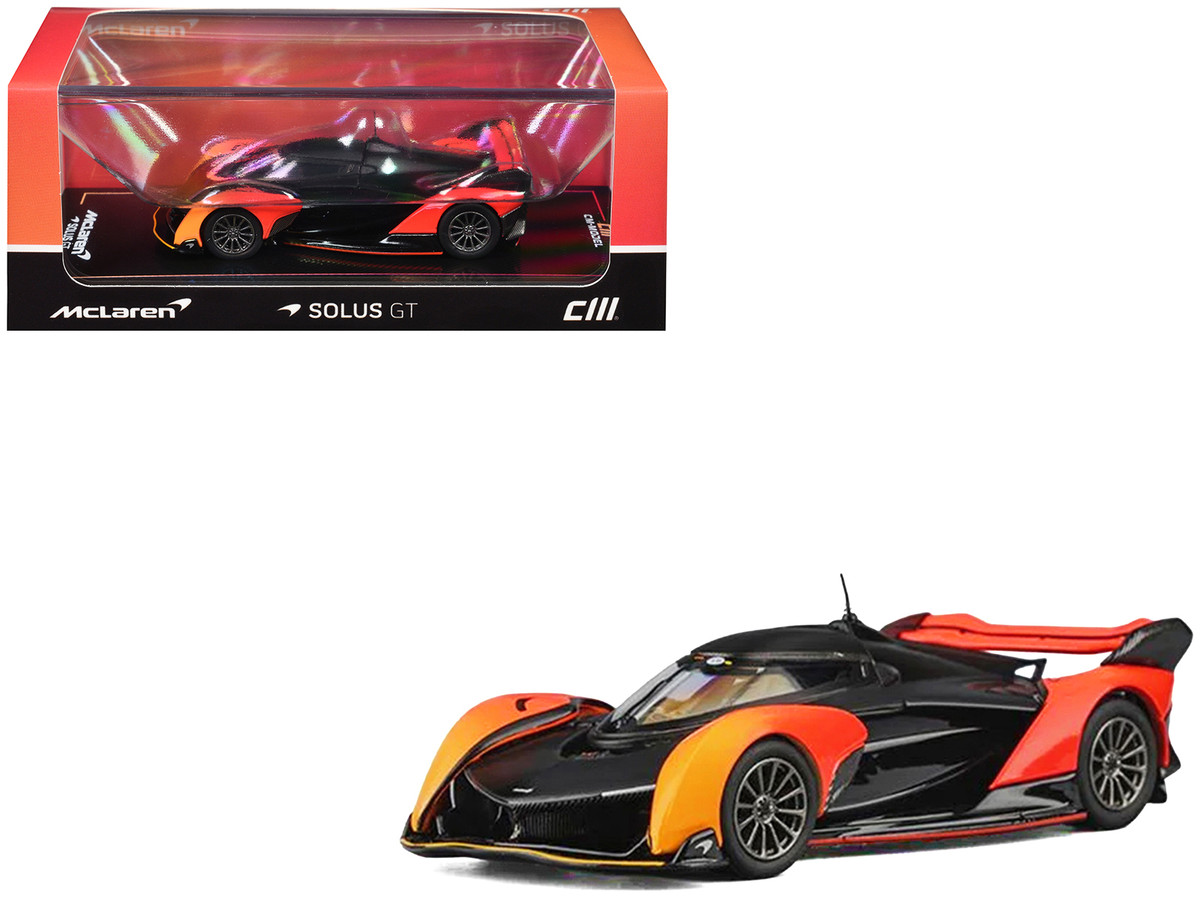 McLaren Solus GT Orange Gradient and Matt Black 1/64 Diecast Model