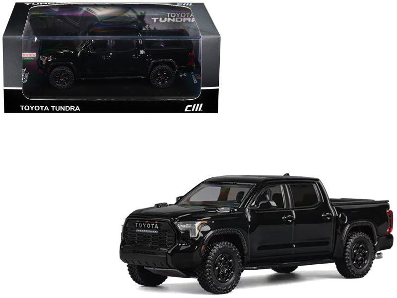 Toyota Tundra Pickup Truck Black 1/64 Diecast Model Car CM Models CM64-TUNDRA-04
