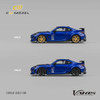 Subaru BRZ Varis Arising-1 RHD (Right Hand Drive) Blue Metallic with Carbon Hood and Top and Extra Wheels 1/64 Diecast Model Car CM Models CM64-BRZ-08