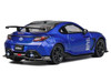 Subaru BRZ Varis Arising-1 RHD (Right Hand Drive) Blue Metallic with Carbon Hood and Top and Extra Wheels 1/64 Diecast Model Car CM Models CM64-BRZ-08