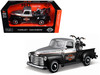 1950 Chevrolet 3100 Pickup Truck Harley Davidson Silver Metallic and Black with 1948 Harley Davidson FL Panhead Motorcycle Black HD Custom Series 1/24 Diecast Models Maisto 32198SLBK