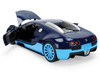 2011 Bugatti Veyron Dark Blue with Light Blue Accents Hyper-Spec Series 1/24 Diecast Model Car Jada 37643